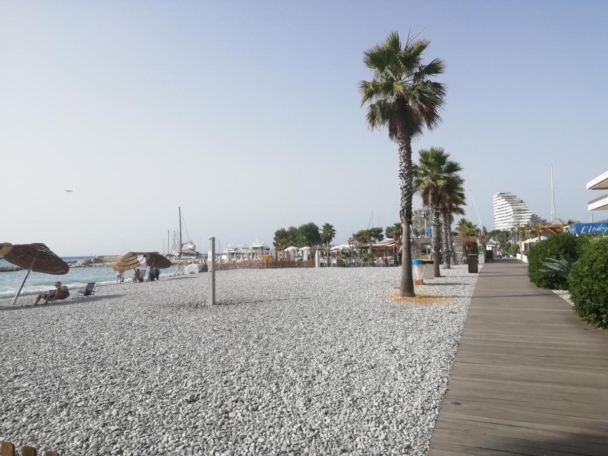 Cote D'Azur Joli Studio 50M Plage, Climatisation , Parking. Villeneuve-Loubet Exteriér fotografie
